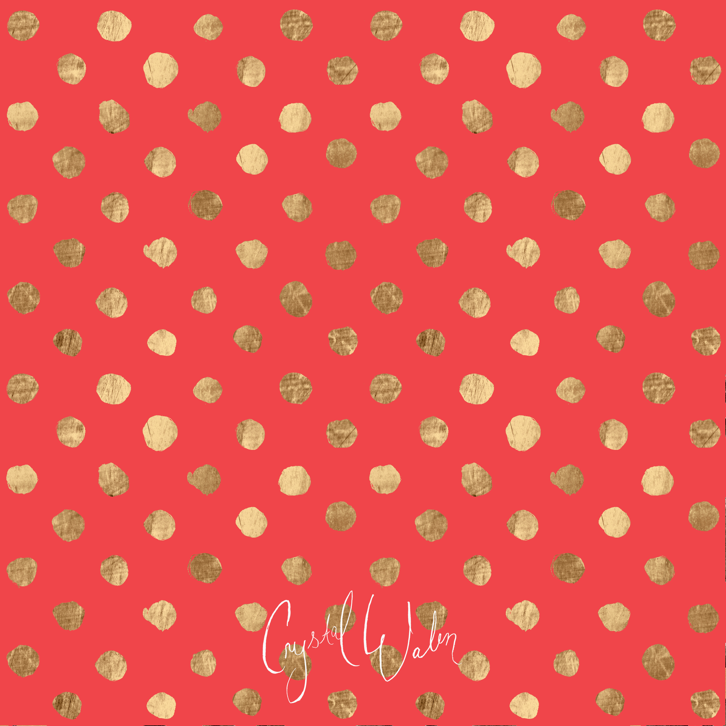 Gold Dots | Crystal W Design
